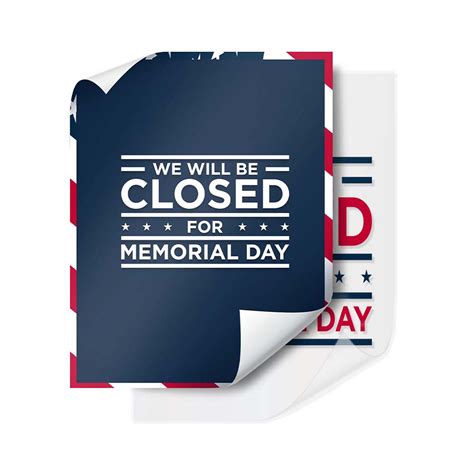 Closed For Memorial Day Signs | Download - Printable Signs