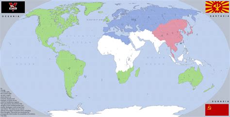 Map Of Oceania 1984