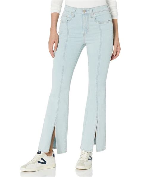 Levis 726 High Rise Flare Jeans In Blue Lyst