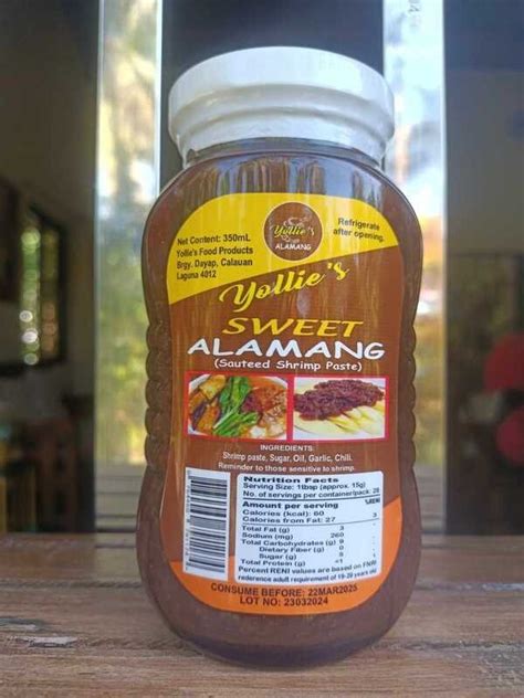 Yollie S Sweet BAGOONG Alamang Sauteed Shrimp Paste FDA Approved