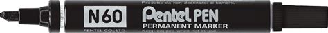 Pentel N60 Permanent Marker Chisel Tip With Aluminium