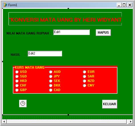 Belajar Membuat Program Konversi Uang Rupiah Sederhana Dengan Delphi