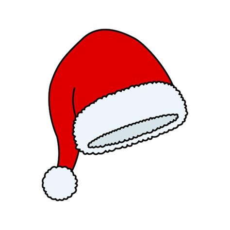 Premium Vector Santa Claus Hat Isolated Illustration