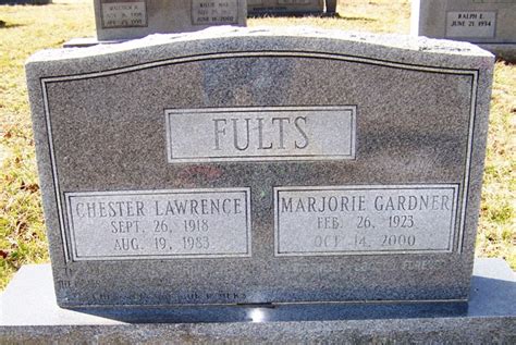 Marjorie Gardner Fults Memorial Find A Grave