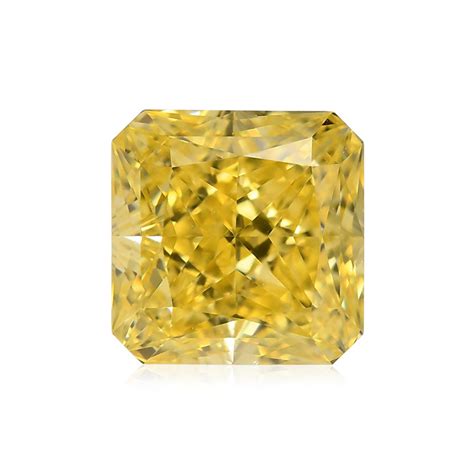 Carat Fancy Intense Yellow Diamond Radiant Shape Vs Clarity