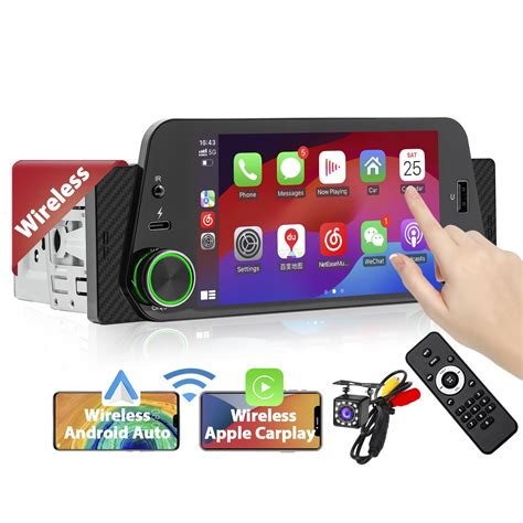 Wireless 300PPI Ultra Clear Single Din Car Stereo With Wireless Apple