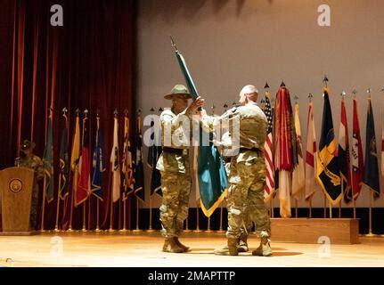 Command Sgt Maj Rickey G Jackson Speaks To Attendees During His