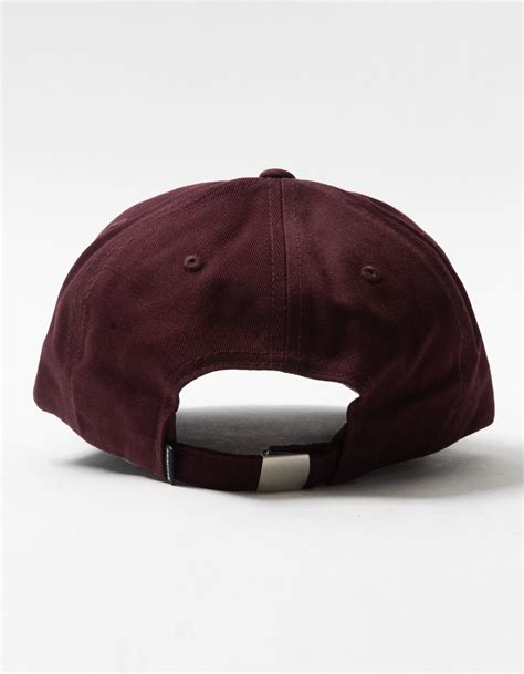 Primtive Collegiate Arch Mens Strapback Hat Burgundy Tillys