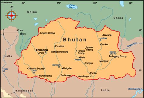 Bhutan Atlas Maps And Online Resources Bhutan