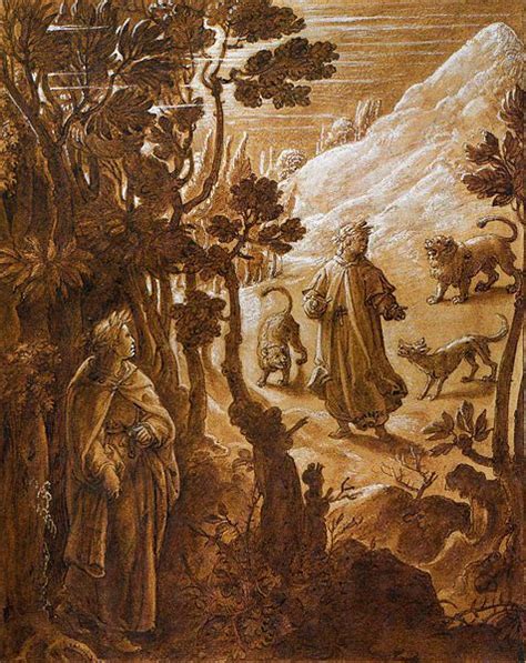 Giovanni Stradano 1523 1605 Inferno Canto 1 Dante E Le Tre Fiere