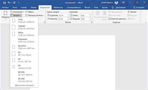 C Mo Cambiar El Tama O Del Papel En Word
