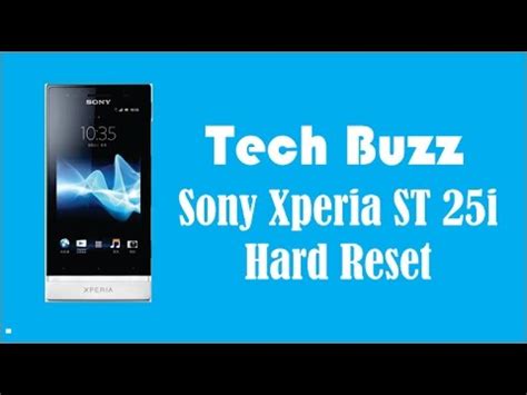 Sony Xperia St I Hard Reset Pattern Unlocking Code Youtube