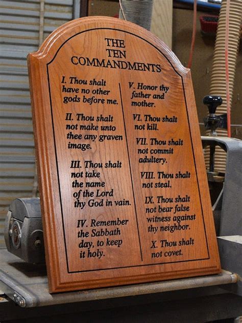 The Ten Commandments Protestant or Catholic on hardwood | Etsy