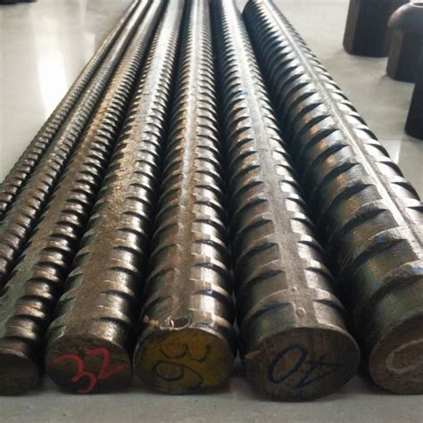 High Tension Mm Rock Bolt Hot Rolled Thread Solid Bar Grade