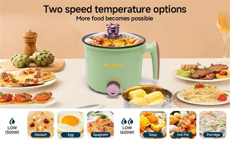 Amazon Rixhbvn Hot Pot Electric With Steamer Rapid Noodles Cooker