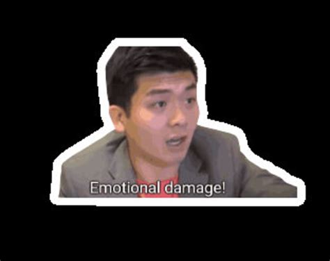 Steven He Emotional Damage Meme Stickers X3 2 Stickers Etsy