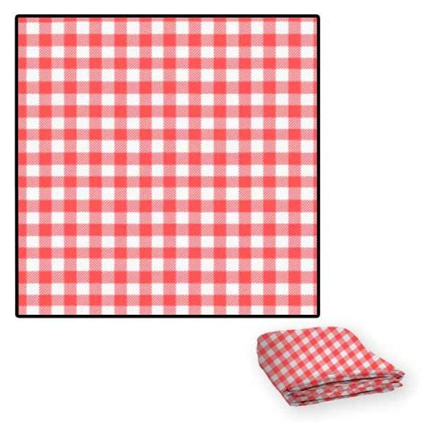 Tecido TNT Estampado Xadrez Vermelho 1 4m X 2m Decoracao