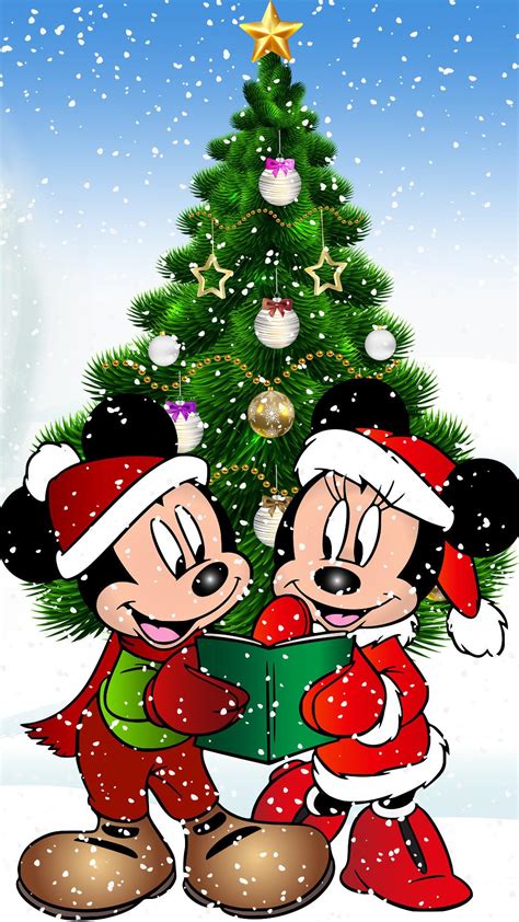 T Ng H P Mickey Mouse Background Christmas Ng Y U V C O