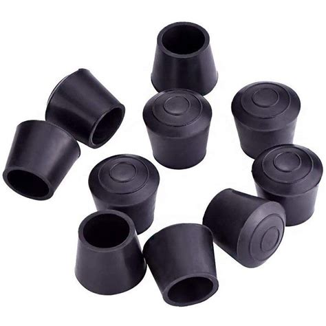 Pcs Table Chair Rubber Leg Tips Caps Inch Black Rubber Floor