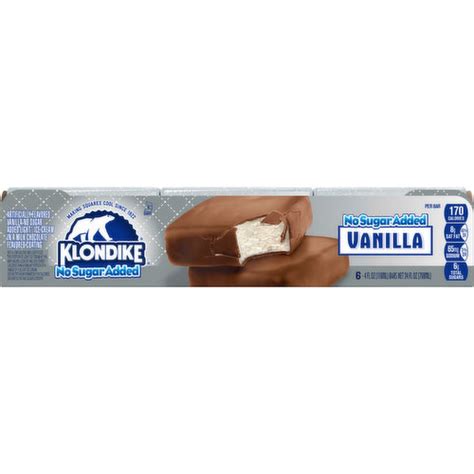 Klondike Ice Cream Bars No Sugar Added Vanilla