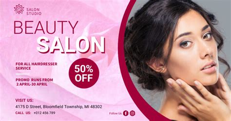 Copy Of Beauty Salon And Spa Banner Ad Postermywall