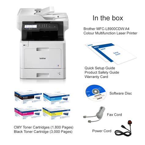 Brother Mfc L8900cdw A4 Colour Multifunction Laser Printer Mfcl8900cdwzu1