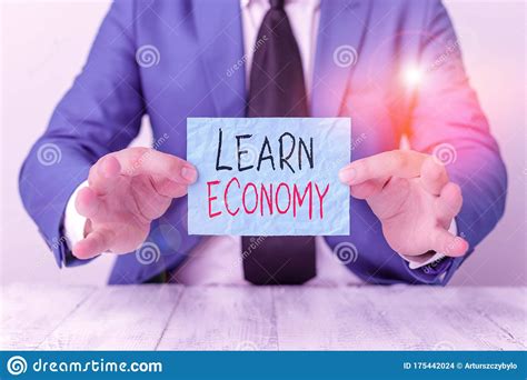 Text Sign Showing Learn Economy Conceptual Photo Gain Or Acquire