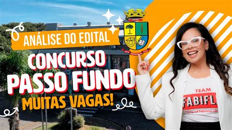 Concurso Passo Fundo An Lise Edital Enfermeiros E T Cnicos