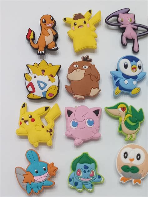 Special 20 Pieces Pokemon Pvc Rubber Shoe Charms For Crocs Etsy