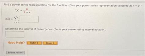Solved Find a power series representation for the function. | Chegg.com