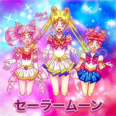 Sailor Moon Chibi Moon And Chibi Chibi Moon By Evelynh7881 On Deviantart
