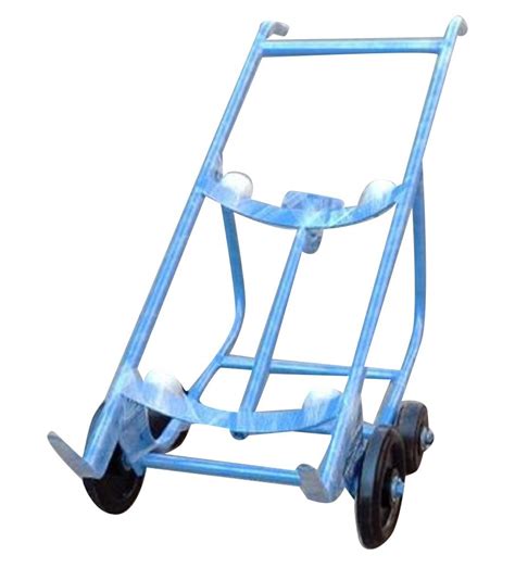 Mild Steel PU Drum Hand Trolley For Material Handling Capacity 150