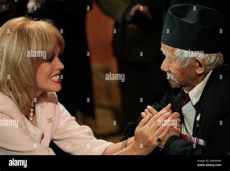 British Actress And Vice Patron Of The Gurkha Welfare Trust Joanna