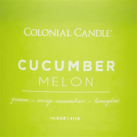 Cucumber Melon Candle In Pop Of Color Collection By Colonial Candle