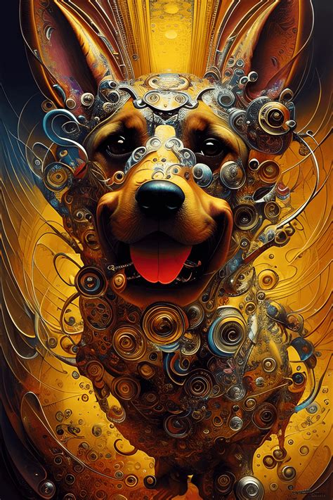 Intricate Dog Graphic · Creative Fabrica