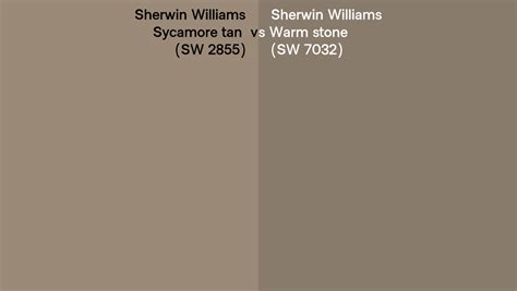 Sherwin Williams Sycamore Tan Vs Warm Stone Side By Side Comparison