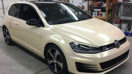 3M 2080 Wrap Film Series GP240 Gloss White Gold Sparkle Colors