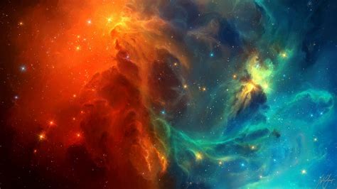 Fondos De Pantalla Arte Digital Galaxia Estrellas Espacio Arte