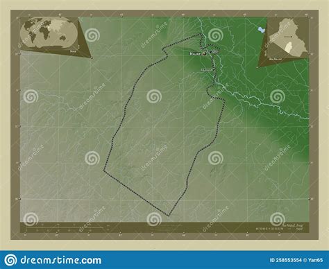 An Najaf Iraq Wiki Labelled Points Of Cities Stock Illustration