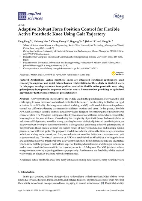 PDF Adaptive Robust Force Position Control For Flexible Active