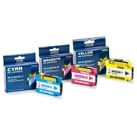 Compatible HP 933XL Color Ink Cartridge Combo High Yield C/M/Y at InkJetSuperStore