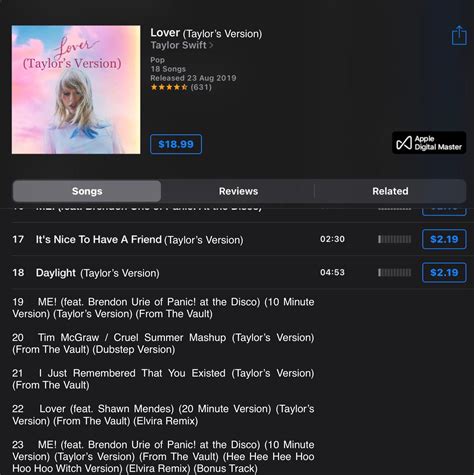 Lover Taylors Version Tracklist Leaked Ryoubelongwithmemes