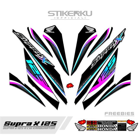 Striping Supra X Lama R Sticker Supra D Mtf Simple Sticker