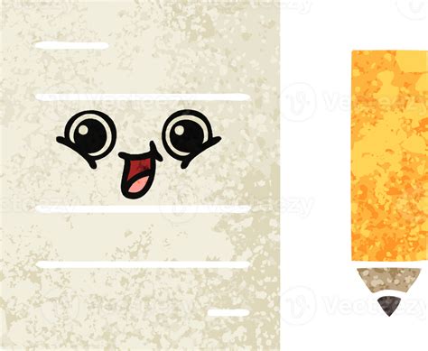 Retro Illustration Style Cartoon Test Paper 44967911 Png