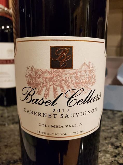 2017 Basel Cellars Cabernet Sauvignon USA Washington Columbia Valley