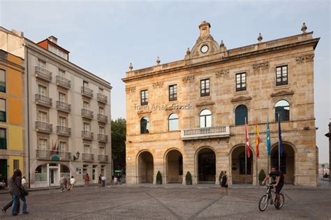 Ayuntamiento De Gijón Tono Arias Stock