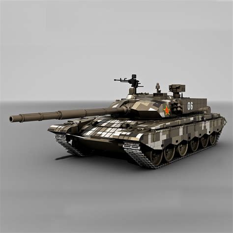 China Ztz 99 Tank 99 3d C4d