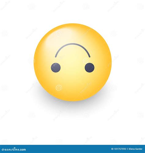 Umgedrehter Glücklicher Emoticon Nettes Emoji Vektor Der Karikatur