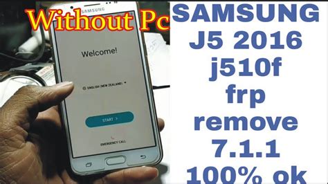 Samsung J510 Google Account Remove Samsung J5 6 FRP Bypass Android 7