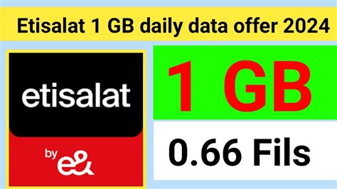 Etisalat Gb Daily Data Offer How Do I Activate Etisalat Gb